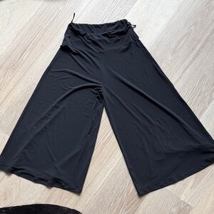 Papillon Blanc Black Wide Leg Pants